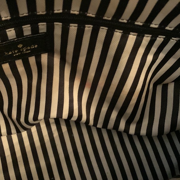 Kate Spade ♠️ Black Pebble Leather Satchel with Shoulder Strap - Picture 10 of 12